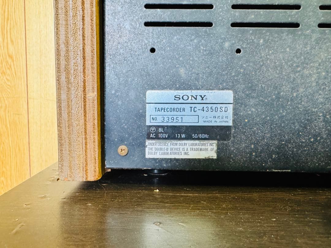 SONY TC-4350SD カセットデッキ ソニー