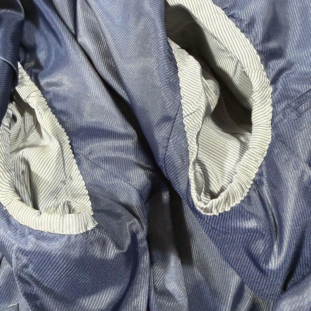 【美品】 SUIT SELECT ゼニア生地 スーツ チェック柄 グレー Y5