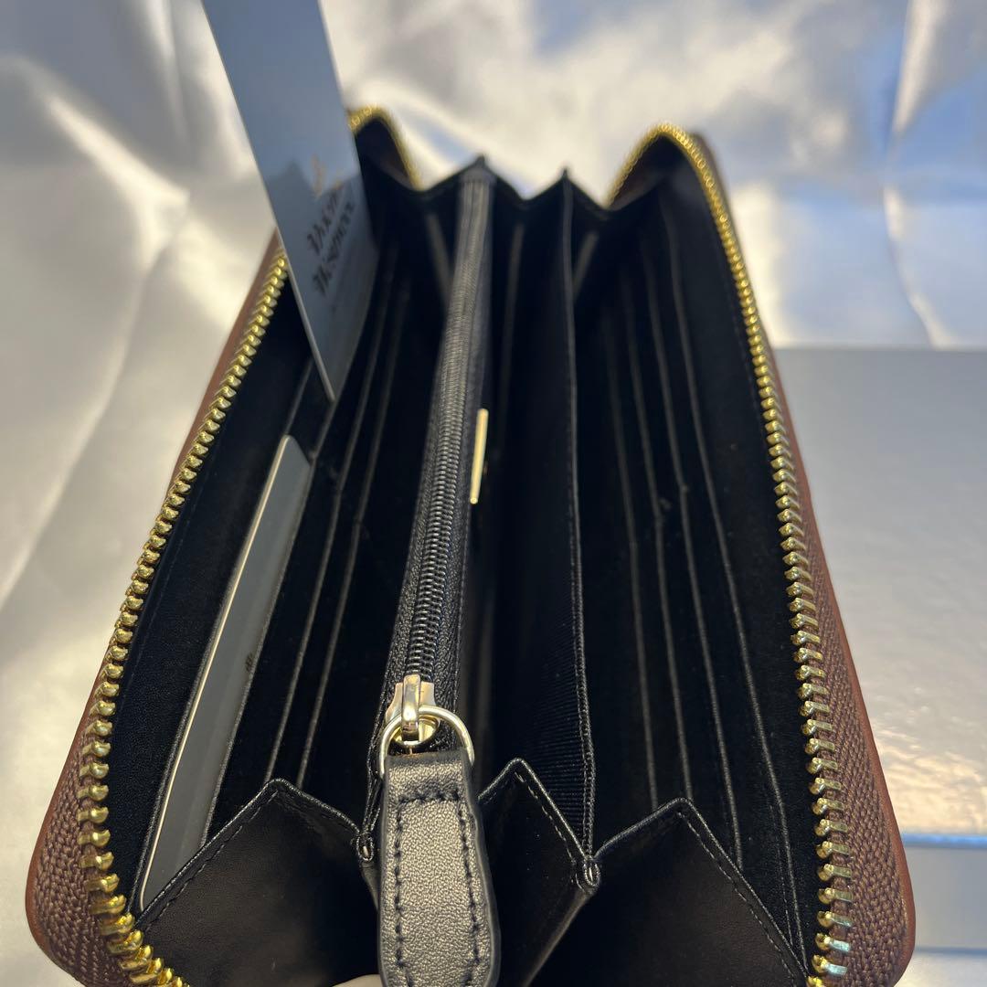 新品 Vivienne Westwood 珍しいコーヒー柄 長財布 バレンタイン