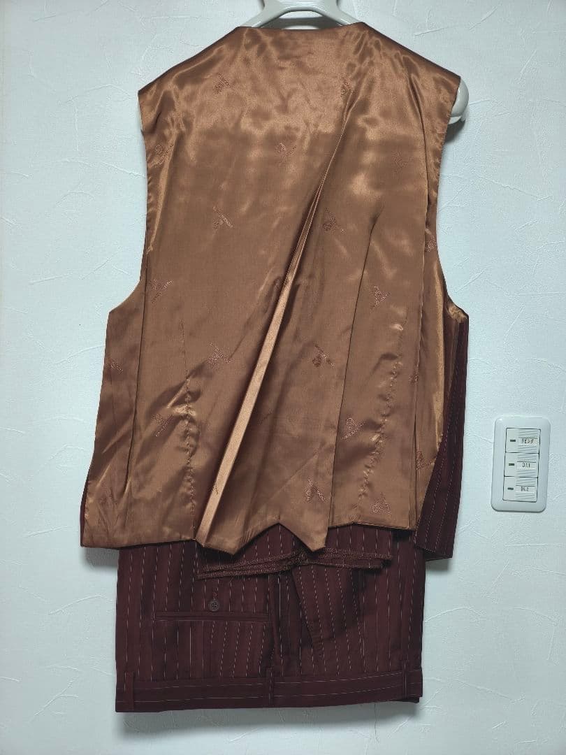 ❤3Pメンズスーツ 3ボタン Double Back Slit