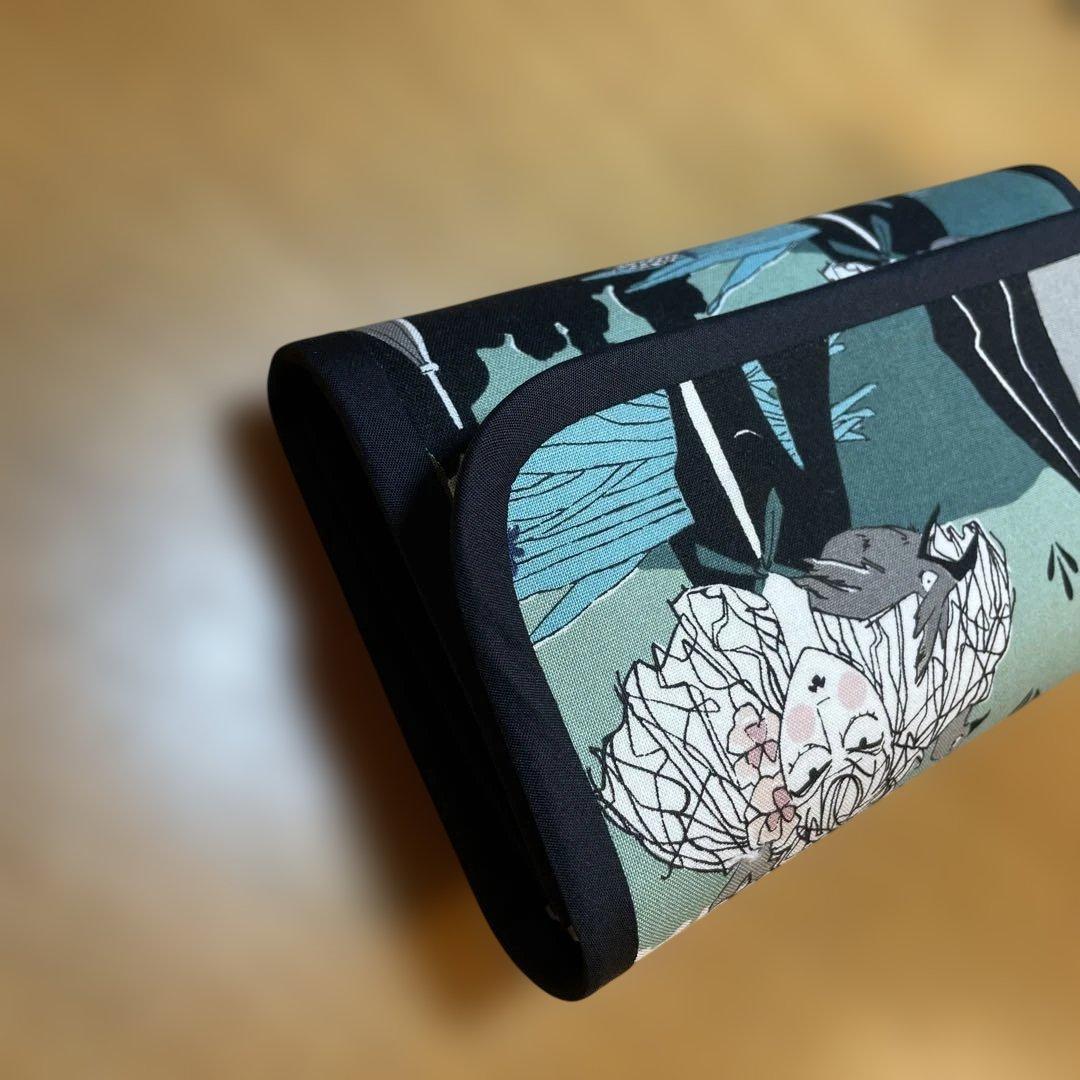 長財布　やりくり財布　ハンドメイド　レア廃盤生地