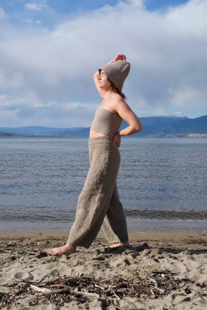 LAUREN MANOOGIAN ハンドニットパンツ ベージュ