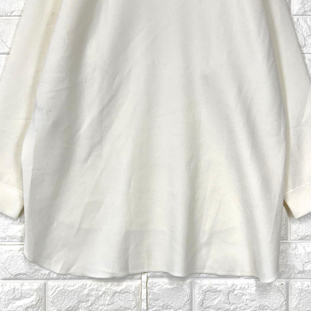 Nori 　s3037　ウィムガゼット【F】白系 Vガゼット長袖プルオーバ