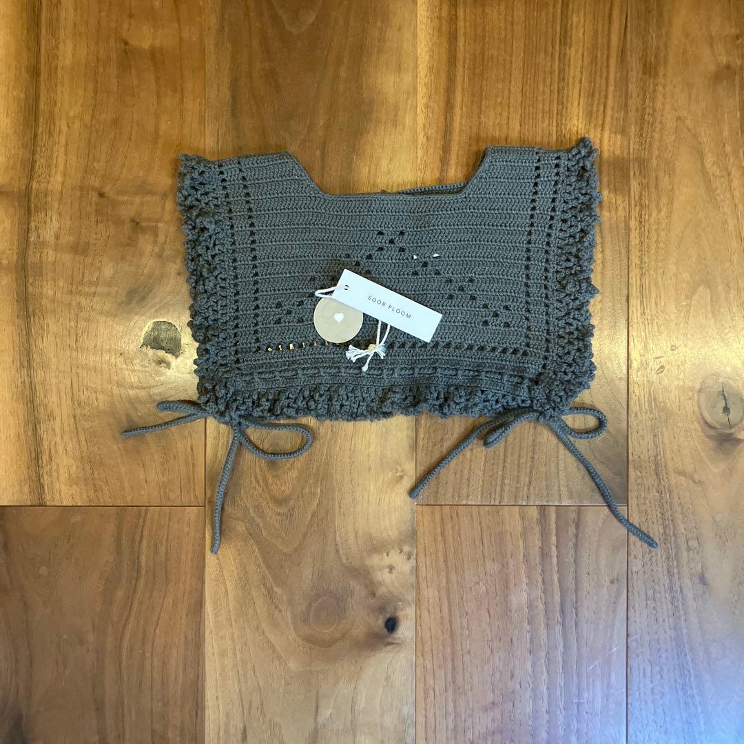 Soor ploom Dahlia smock eucalyptus つけ襟