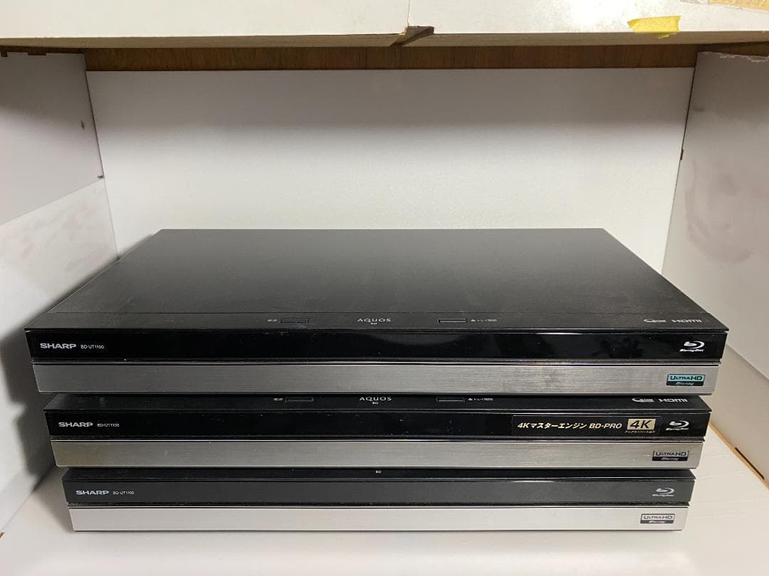 レコーダー SHARP ULTRAHD 4K BD-UT1100 HDD:2TB/3TB