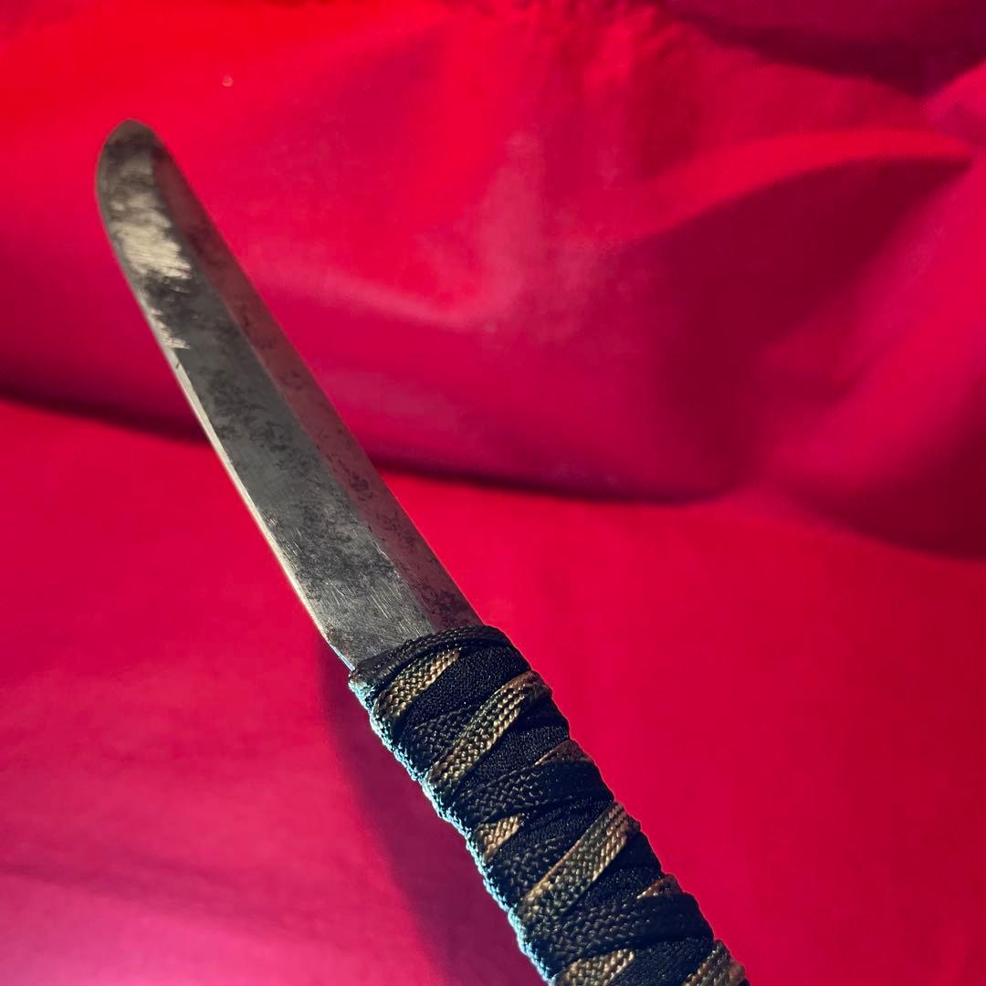 日本刀　残欠　ナイフ　⑥ 古刀　脇差　切先　フルタング　バトニング　アウトドア