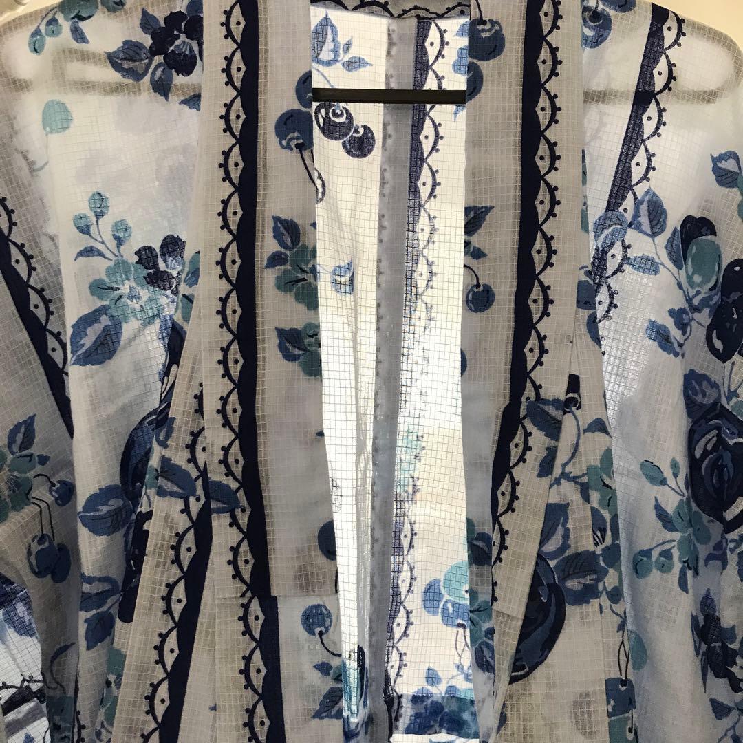 【再出品】ANNA SUI 浴衣　花と果実柄