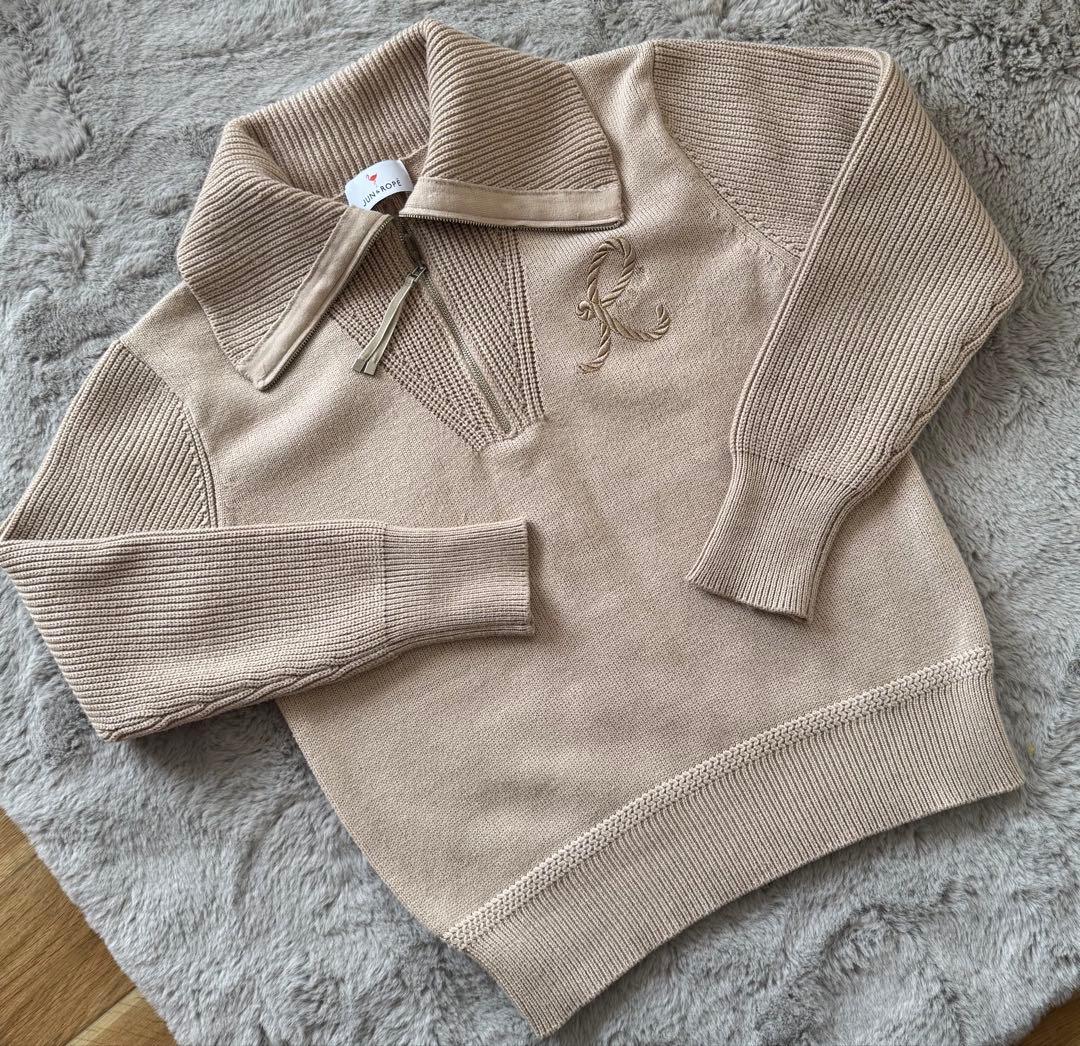 Jun & Ropé ベージュ ニットセーター M