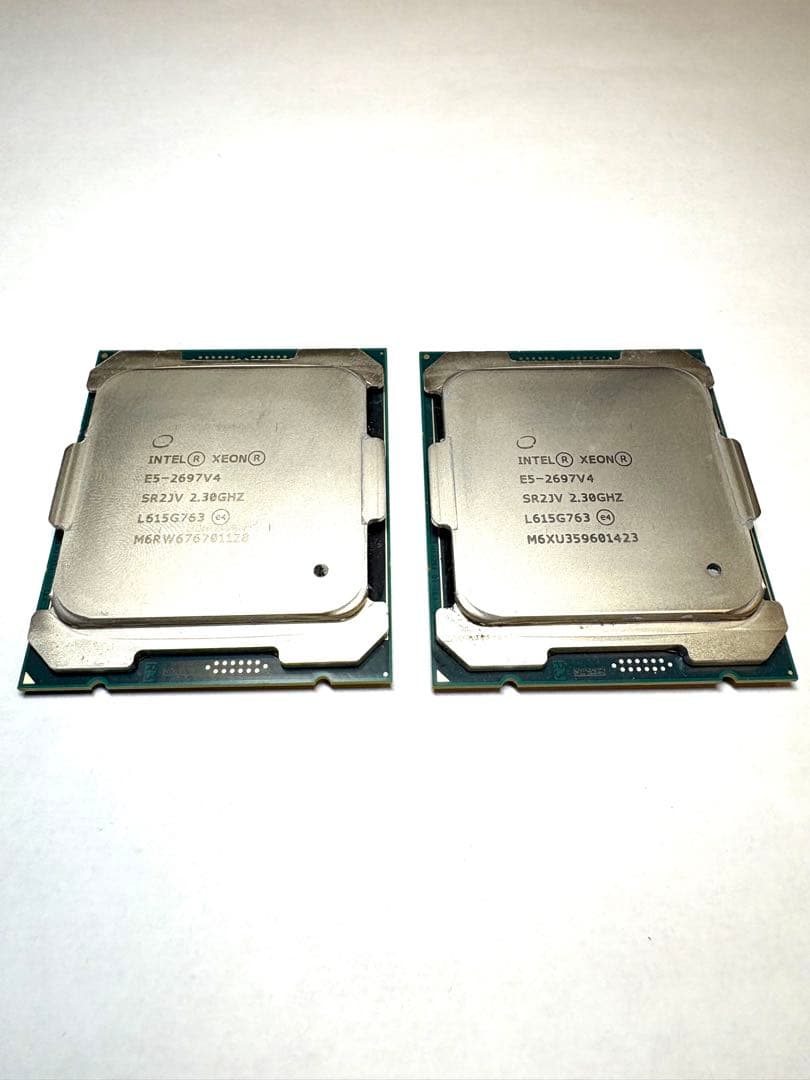 Intel Xeon E5-2697 V4 2個　サーバー用CPU