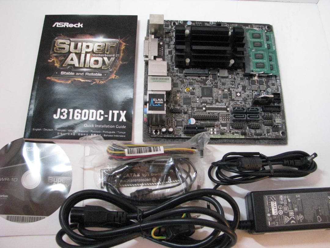 ASRock (アスロック) J3160DC-ITXマザーボード+DDR3メモリ