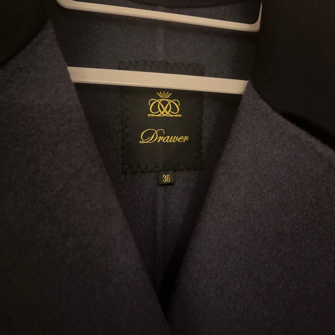 drawerドゥロワー36ファーケープコートポンチョ22AW2022
