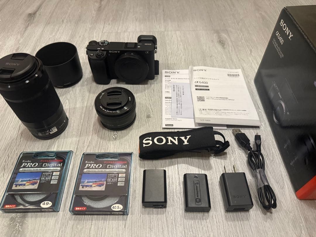 SONY ソニー α6400 ダブルズームレンズキット【ショット数957】美品