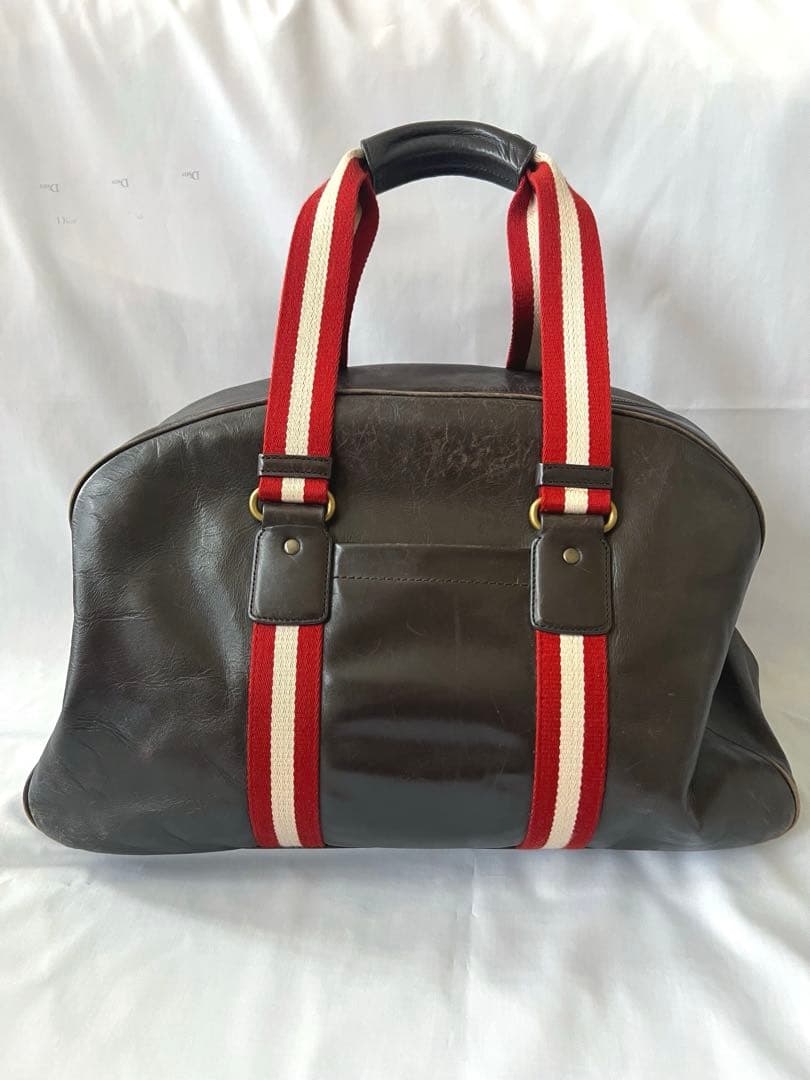 【BALLY／バリー】 レザーボストンバッグ　 ブラウン　旅行バッグ　ショルダー