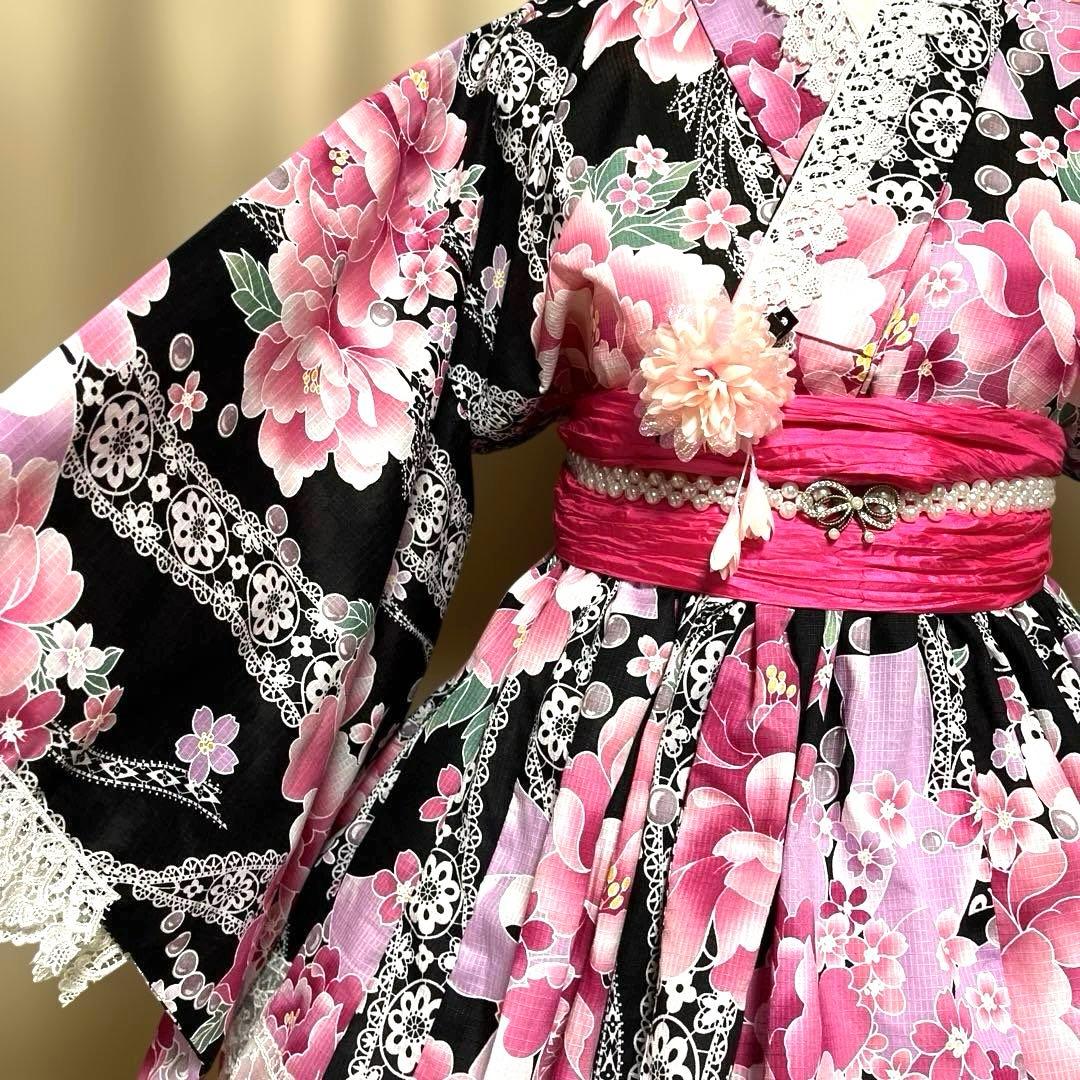 AD⑧浴衣　地雷系　量産型　ドレス　姫ギャル