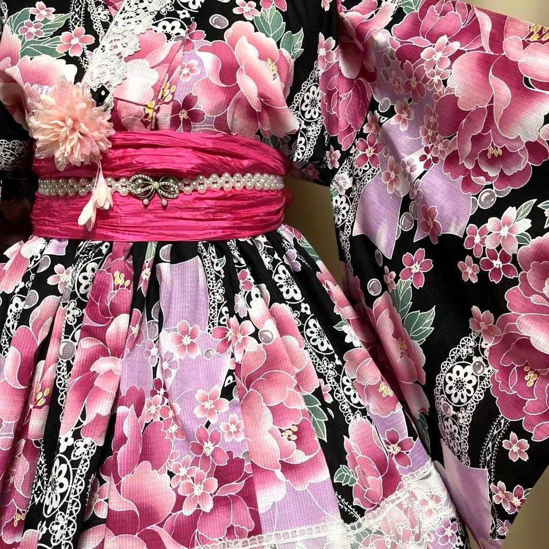 AD⑧浴衣　地雷系　量産型　ドレス　姫ギャル