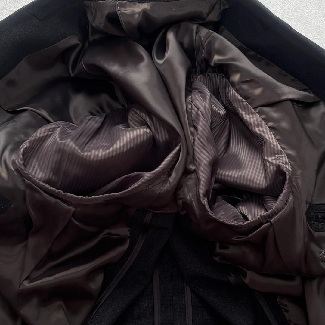 【洗える】スーツセレクト ビジネススーツ 3ピース 4S ベスト 無地 AB6