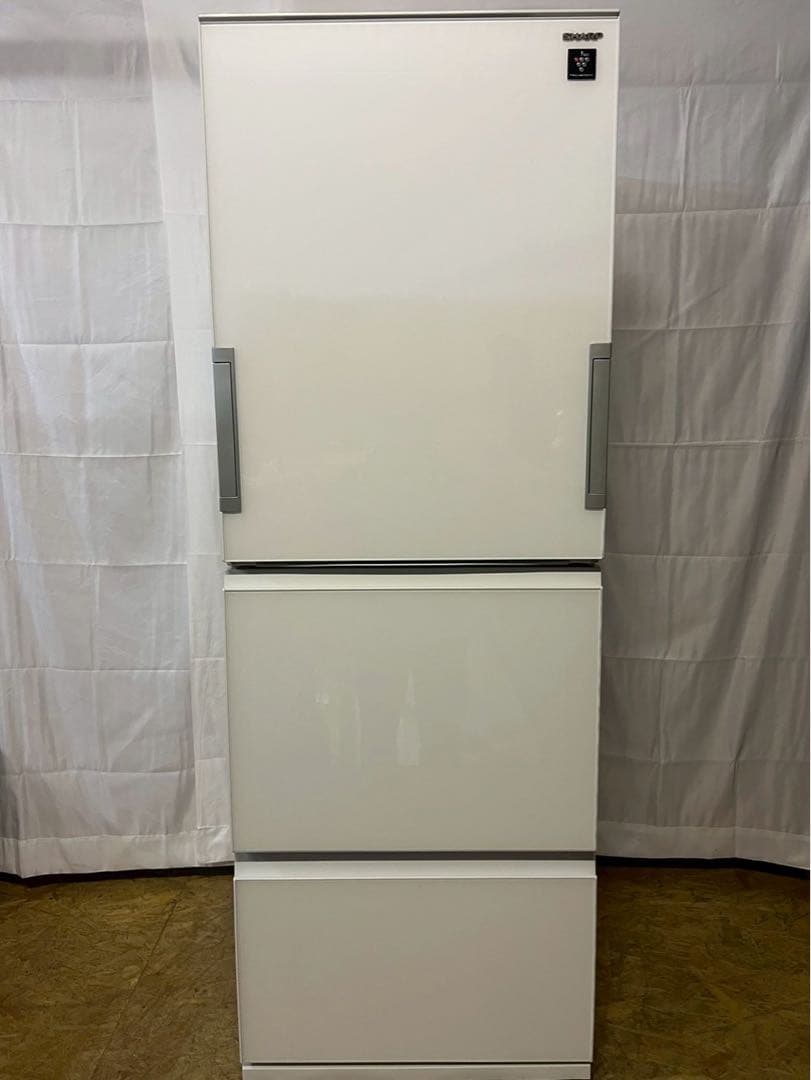 【ニコニコ】SHARP 3ドア冷蔵庫 SJ-GW35C-W 2017年製