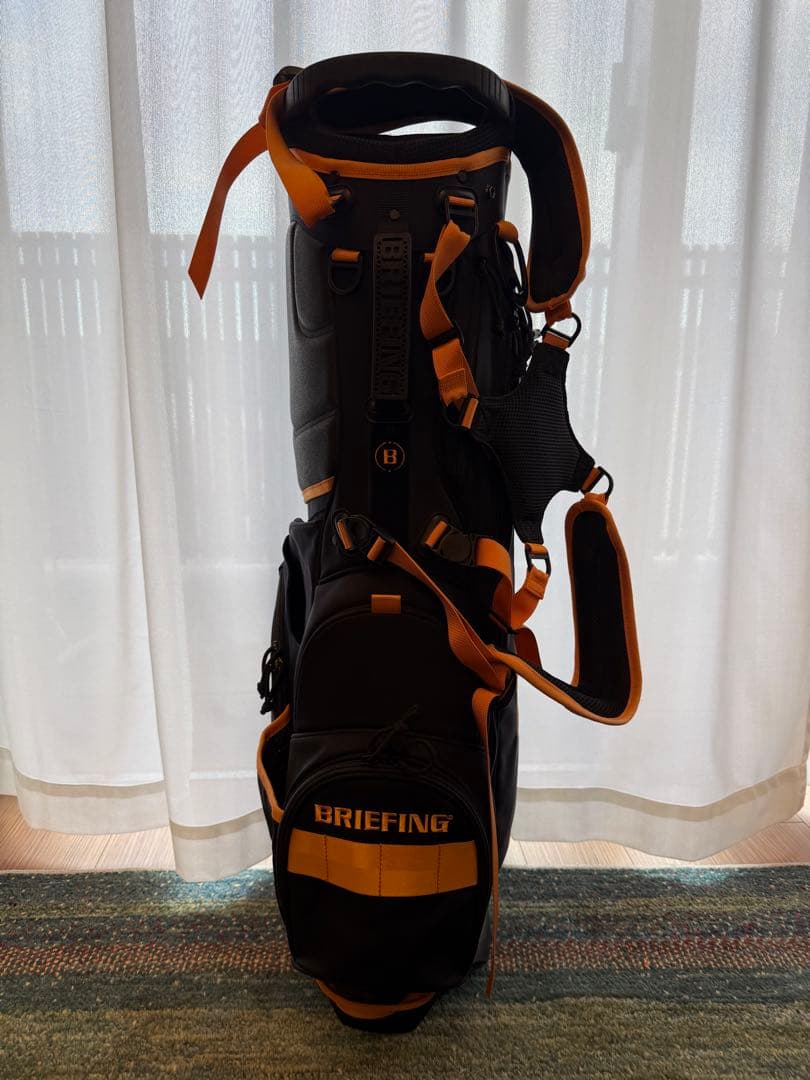 BRIEFING スタンドキャディバッグ 限定色　ブラック/オレンジ
