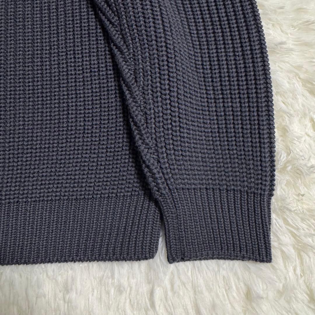 バトナー BATONER シグネチャー クルーネック ニット グレー Lサイズ