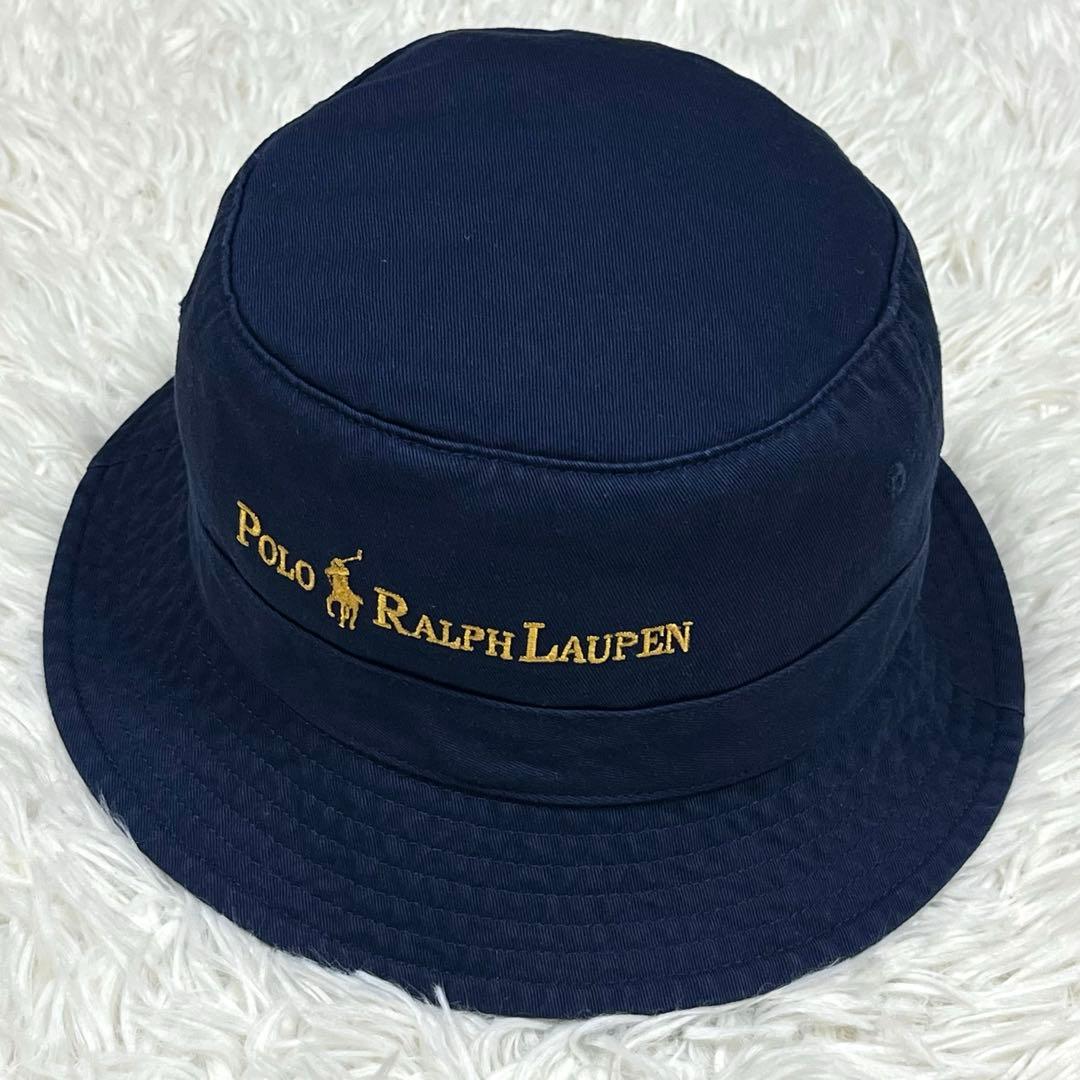 希少美品✨ラルフローレン ビームス別注バケットハット ネイビー 現行QRタグ