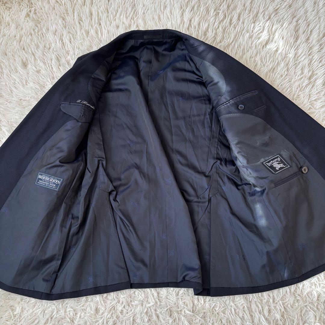 美品✨ バーバリーズ 紺ブレ ダブルテーラードジャケット 金ボタン ネイビー