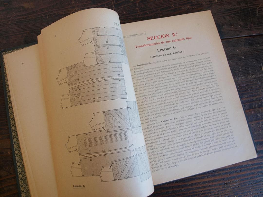 稀少 ランジェリー パターン製図本 1929年 アール・デコ 時代衣装/K076