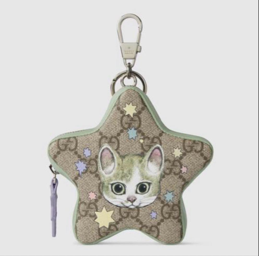 （新品未使用）ヒグチユウコ GUCCI 星型ポーチ 日本限定　ペーパーチャーム付