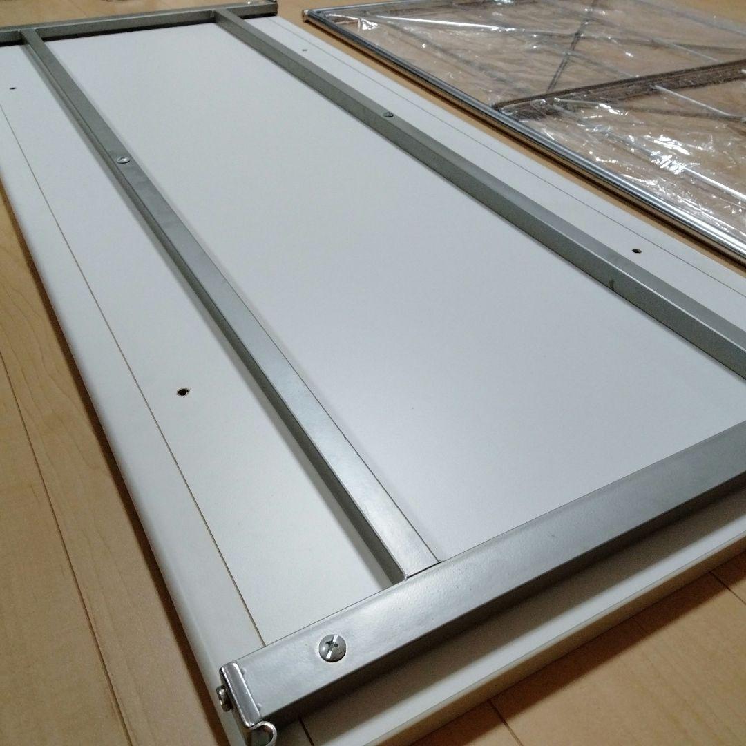 MUJI 無印良品 ステンレスユニットシェルフ デスク 120 × 52