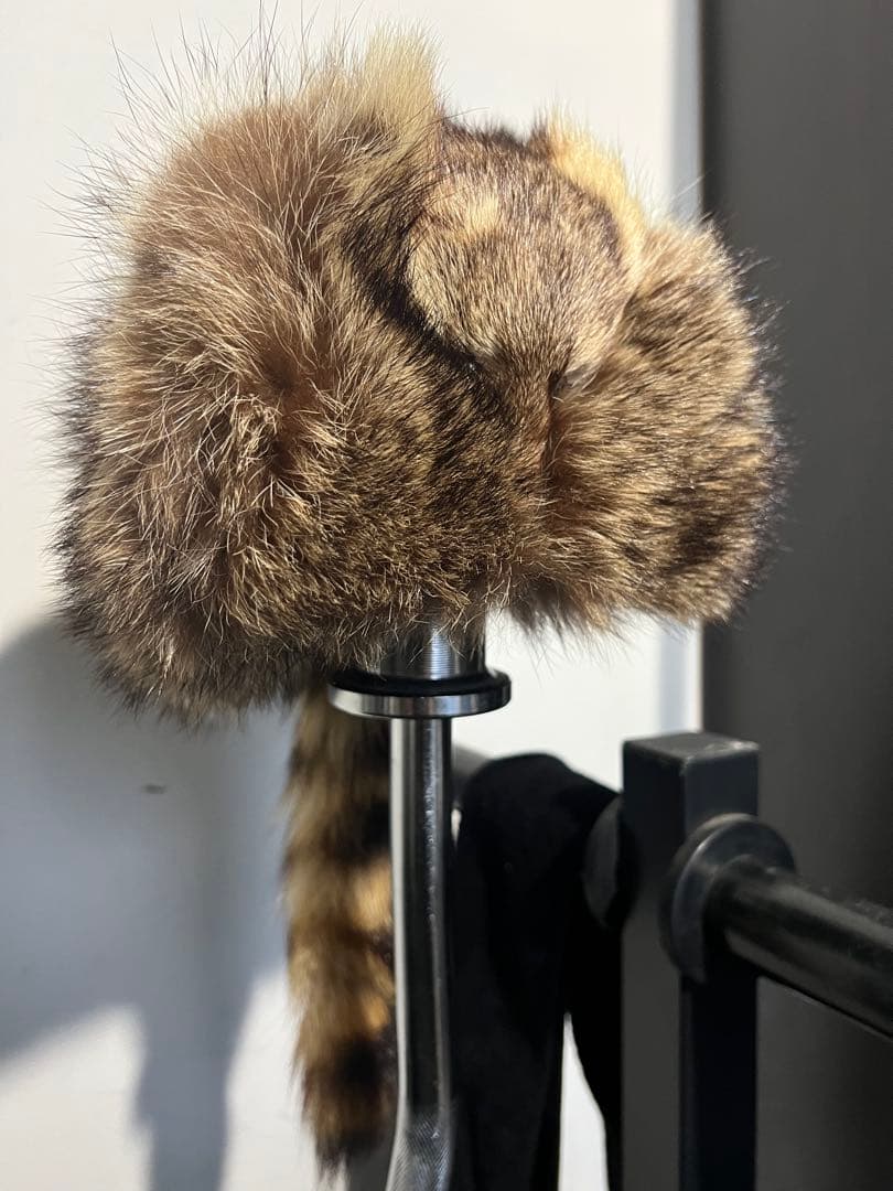 CA4LA リアルファー　ファー製動物頭部デザイン帽子　ロシアンハット