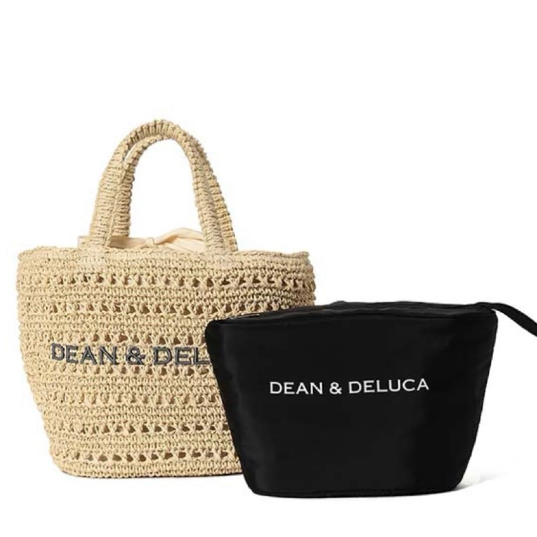 ディーンアンドデルーカ　クロッシェバスケットバッグS（保冷バッグ付き）ナチュラル