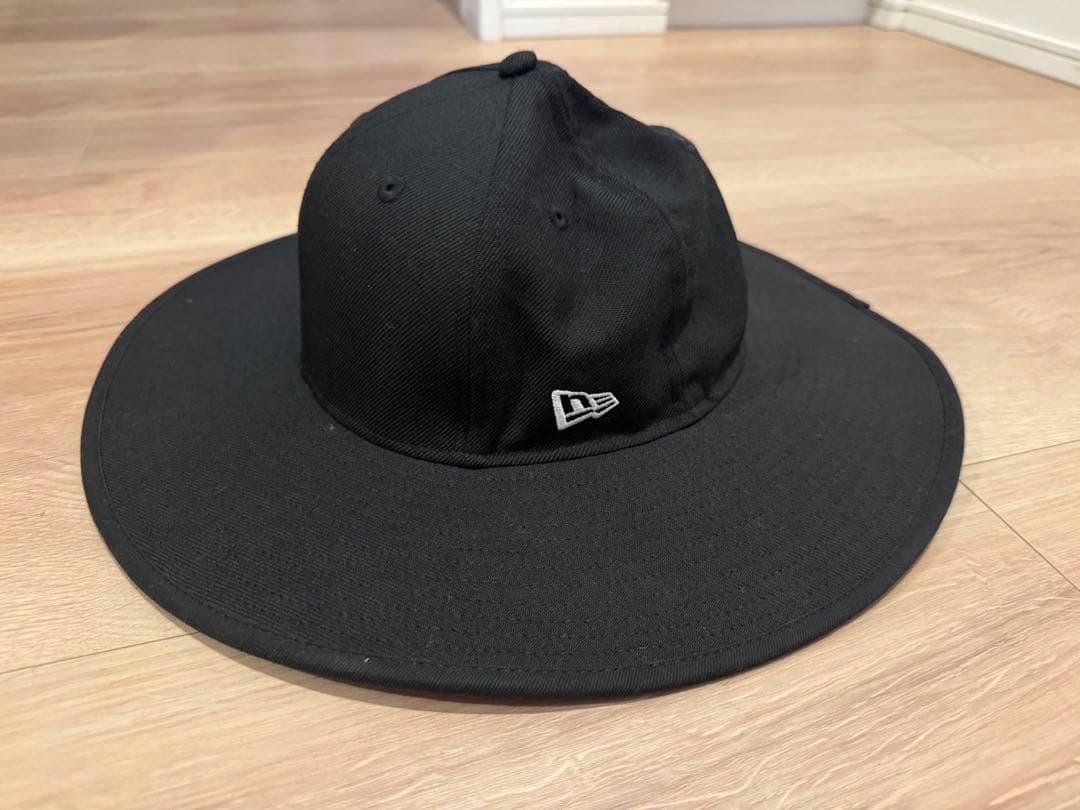 ニューエラ ブリムハット 7 1/4 57.7cm 黒 美品