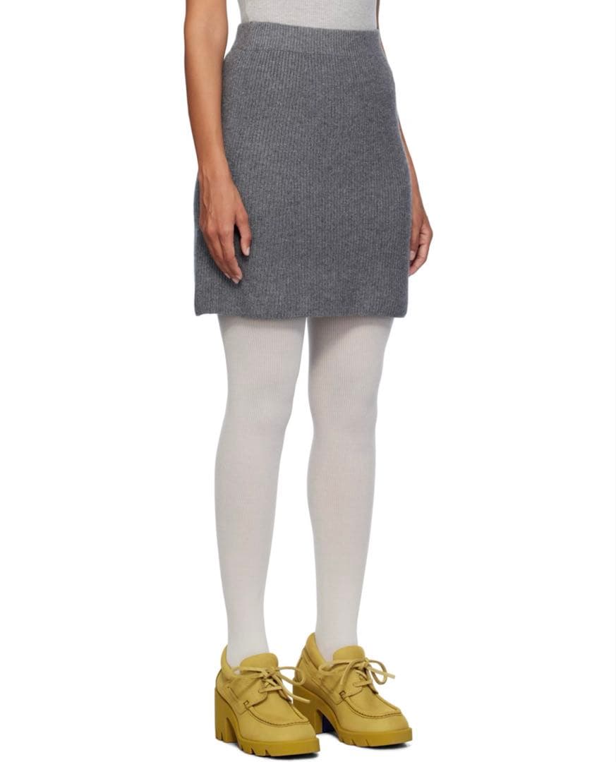 MAISON KITSUNÉ グレー ミニスカート