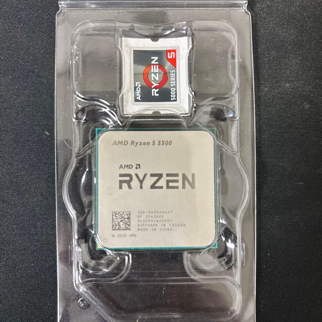 AMD Ryzen 5 5500 CPU 本体、CPUクーラー