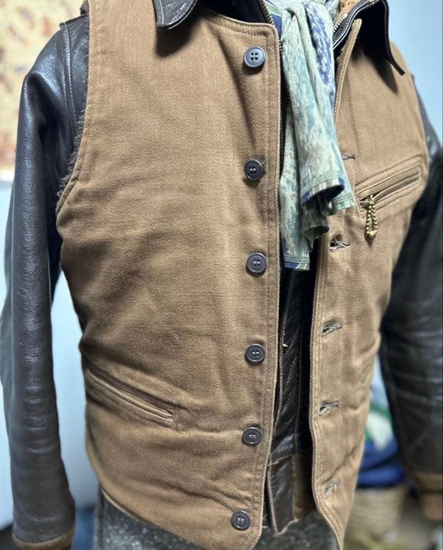 レア　リアルマッコイズ　ダブルダイヤモンド　アルパカベスト　デッキベスト