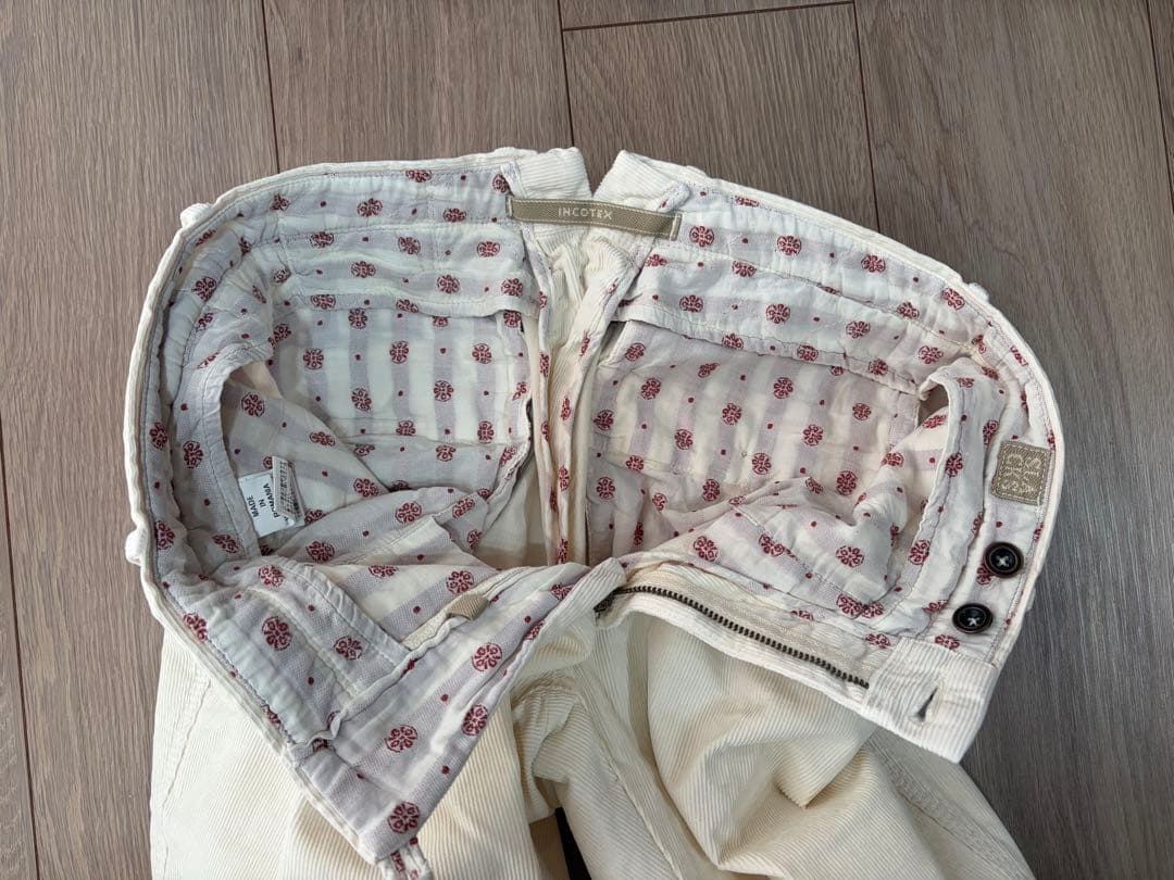 秋冬 INCOTEX SLACKS コーデュロイパンツ 30 オフホワイト