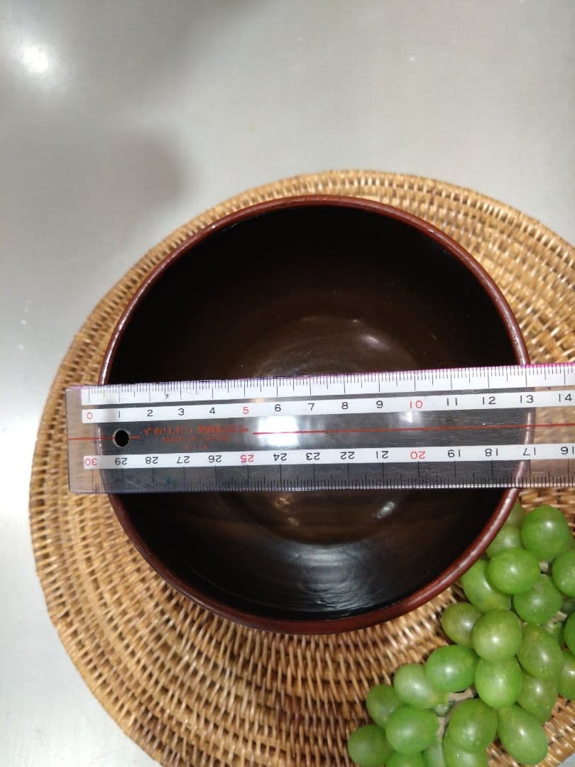 漆椀　角偉三郎　合鹿椀　共布、共箱付き　五ツ星