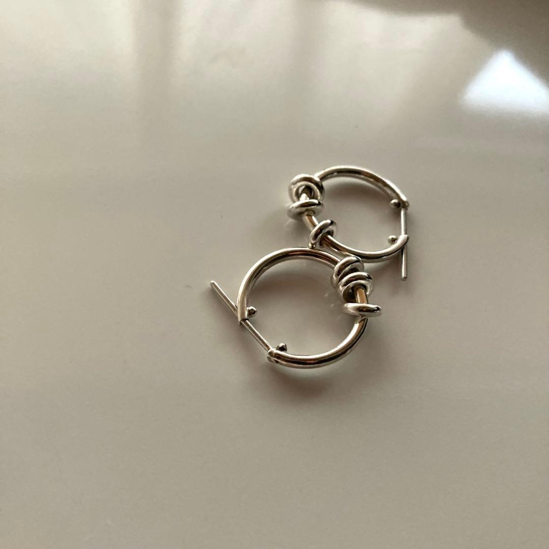 両耳　コムドット　ヤマト着用　ピアス　登坂着用　オールシルバー925 プープ
