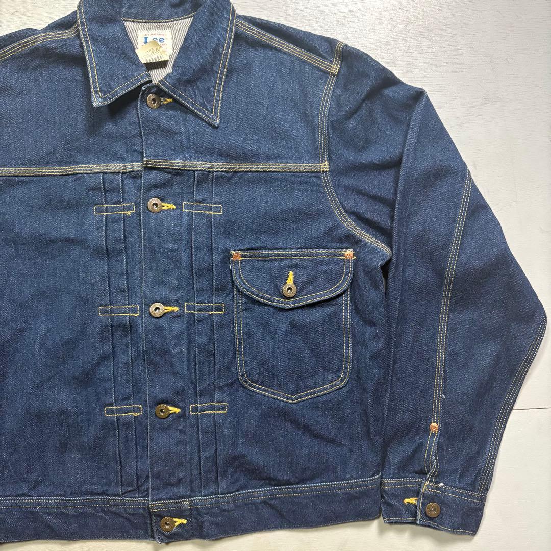 Lee 0401 デニムジャケット　1st 白タグ　濃紺　日本製　短丈　M