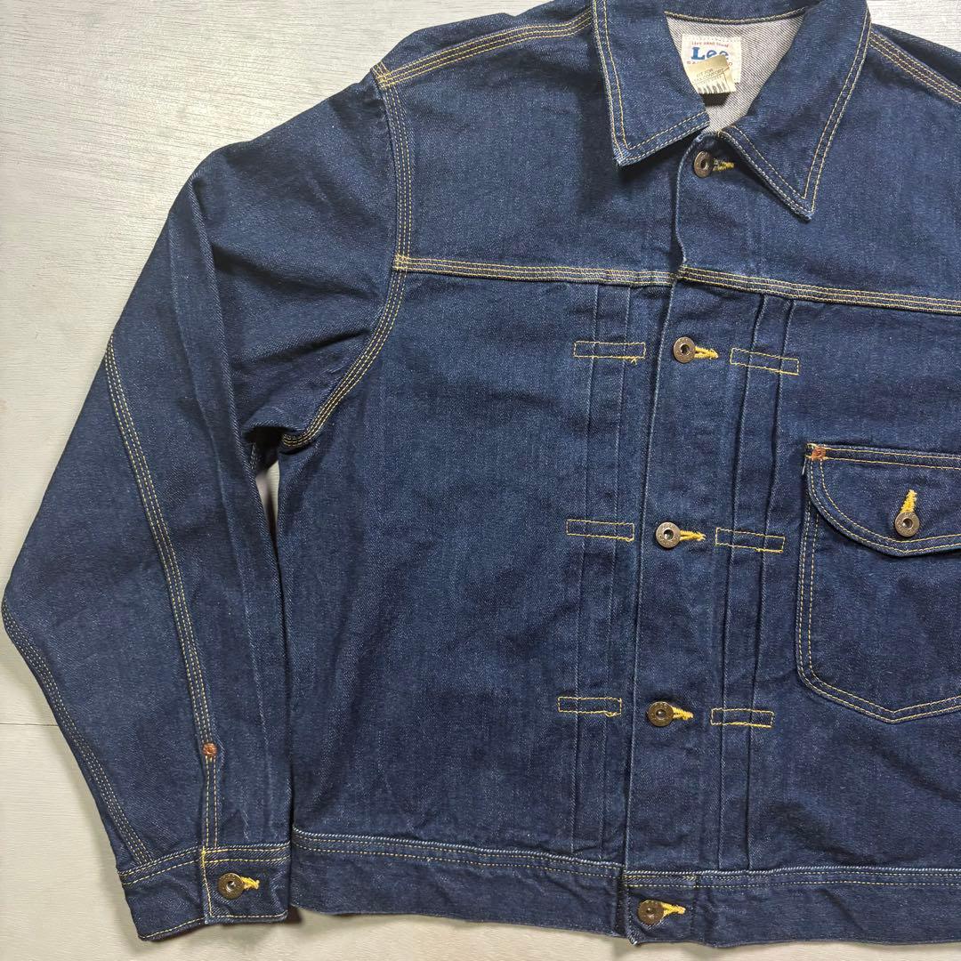 Lee 0401 デニムジャケット　1st 白タグ　濃紺　日本製　短丈　M