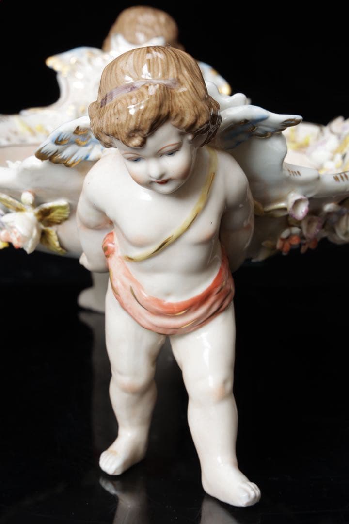 m*o様 ドレスデン マイセン 天使 コンポート フルーツスタンド ドイツ アン