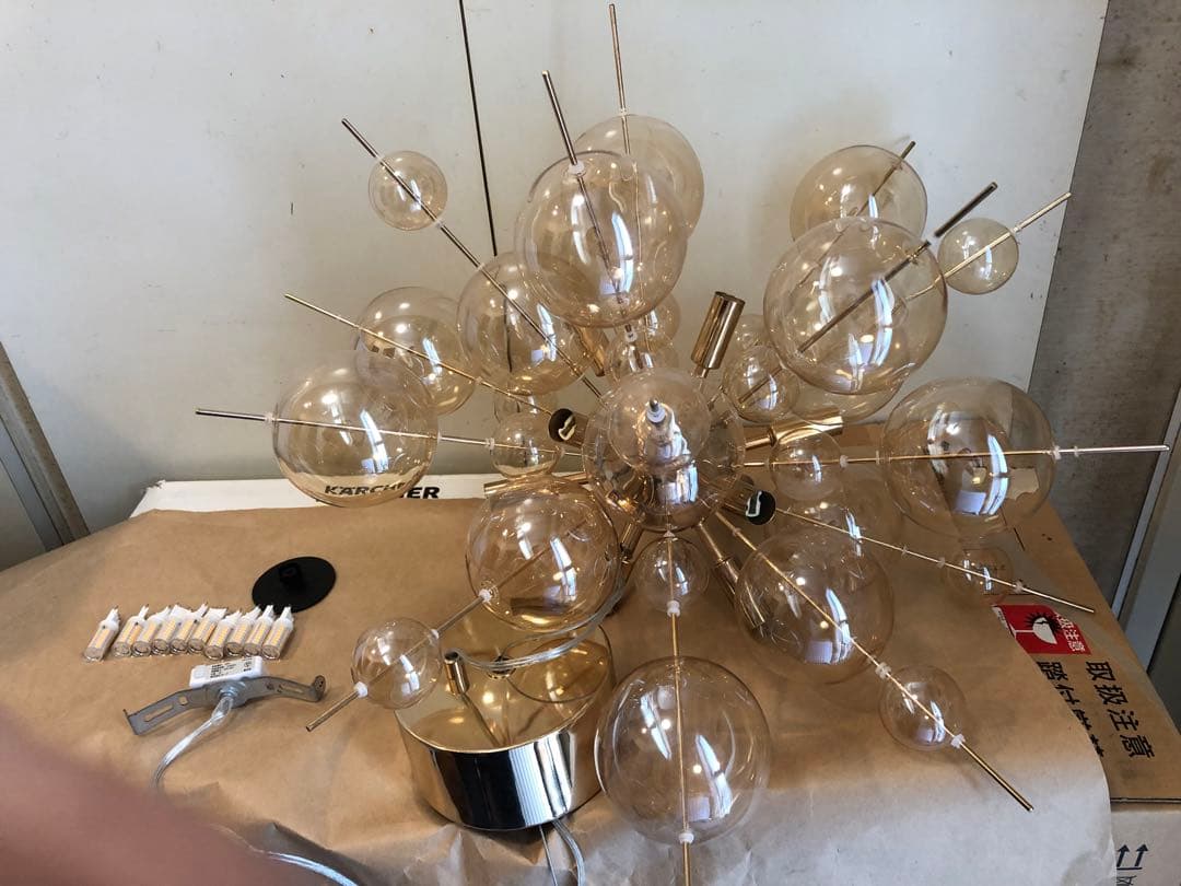 バブルシャンデリア　ゴールド