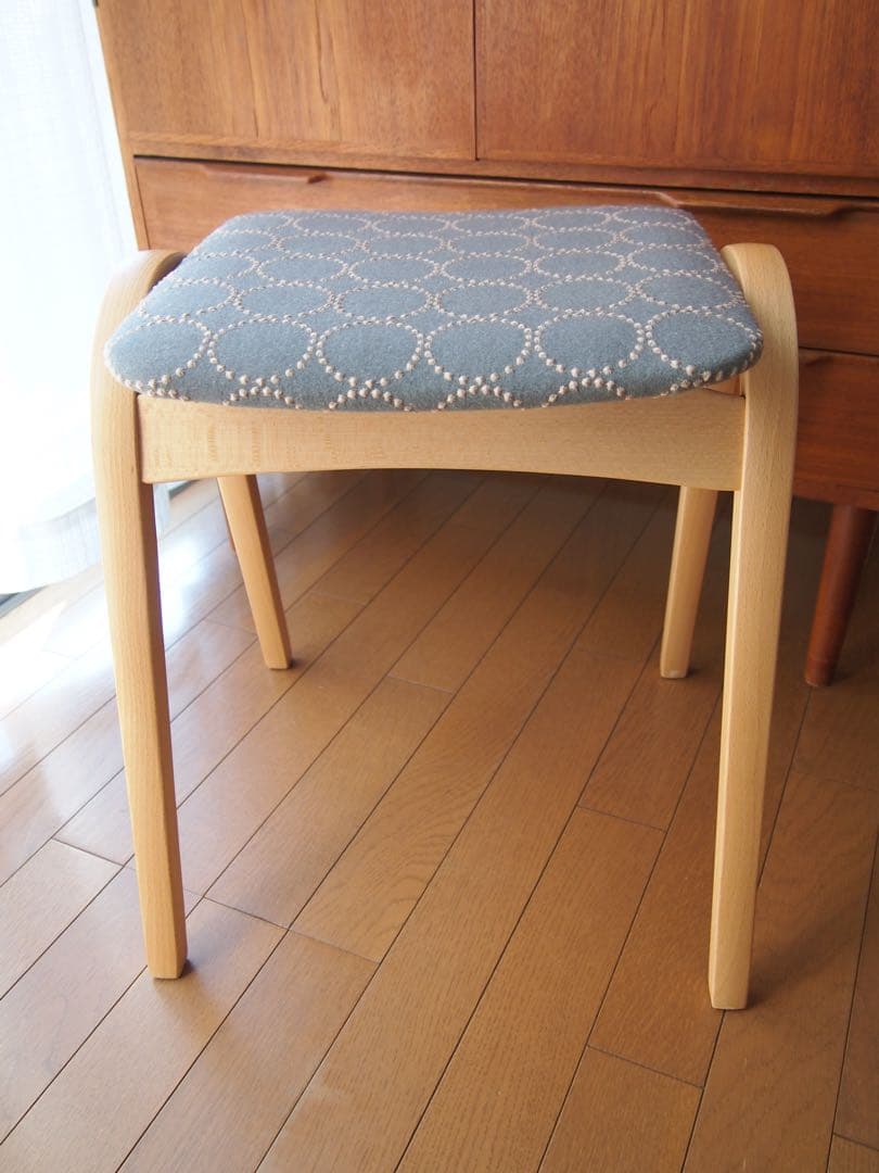 めいこさん専用 ミナペルホネン 秋田木工 剣持スツール ハンドメイド タンバリン