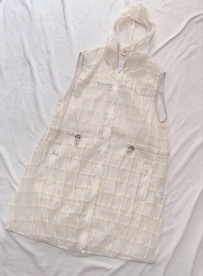 BRUNELLO CUCINELLI ベスト ジレ フード ジップ チェック