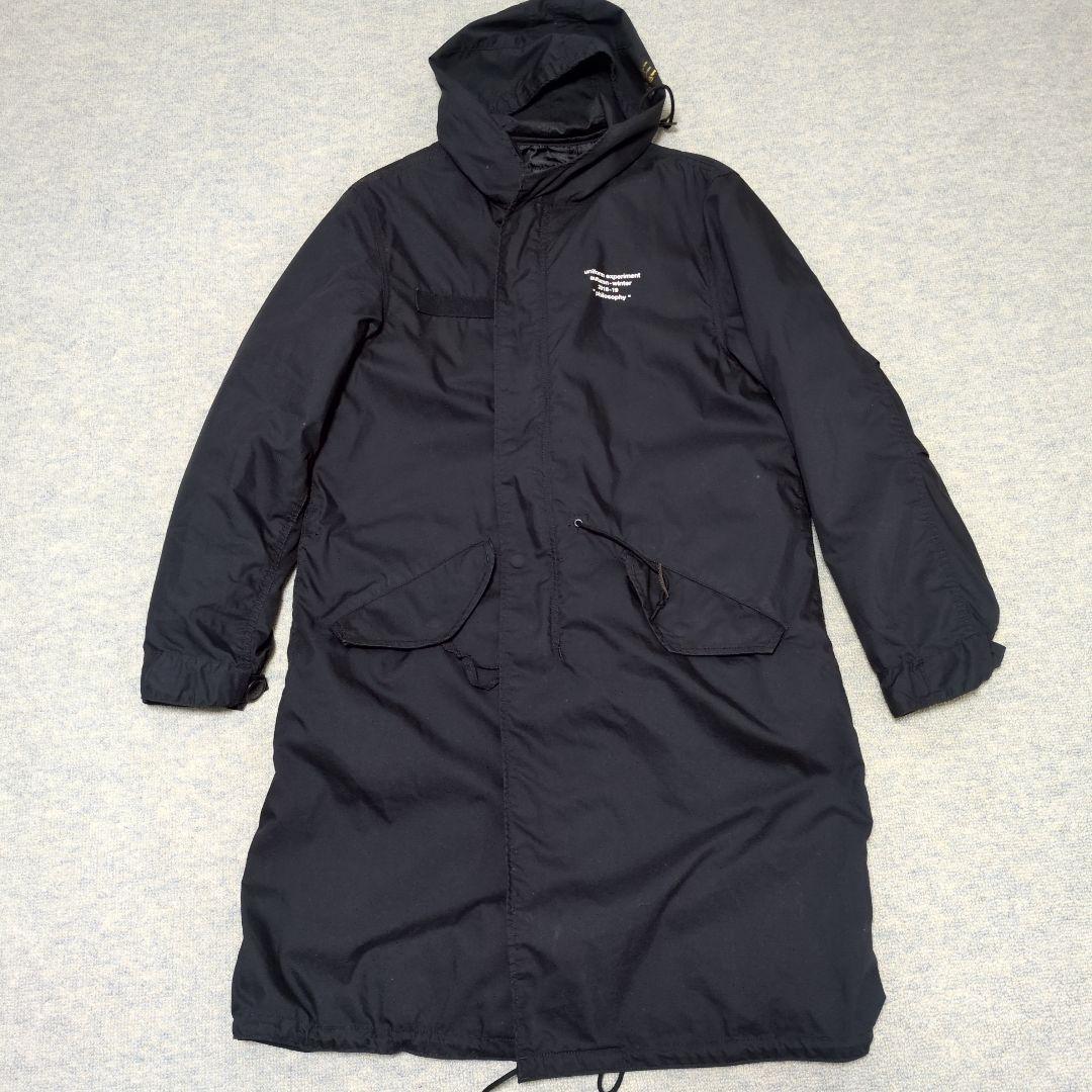 uniform experiment×ALPHA M-51モッズコート 黒 XL