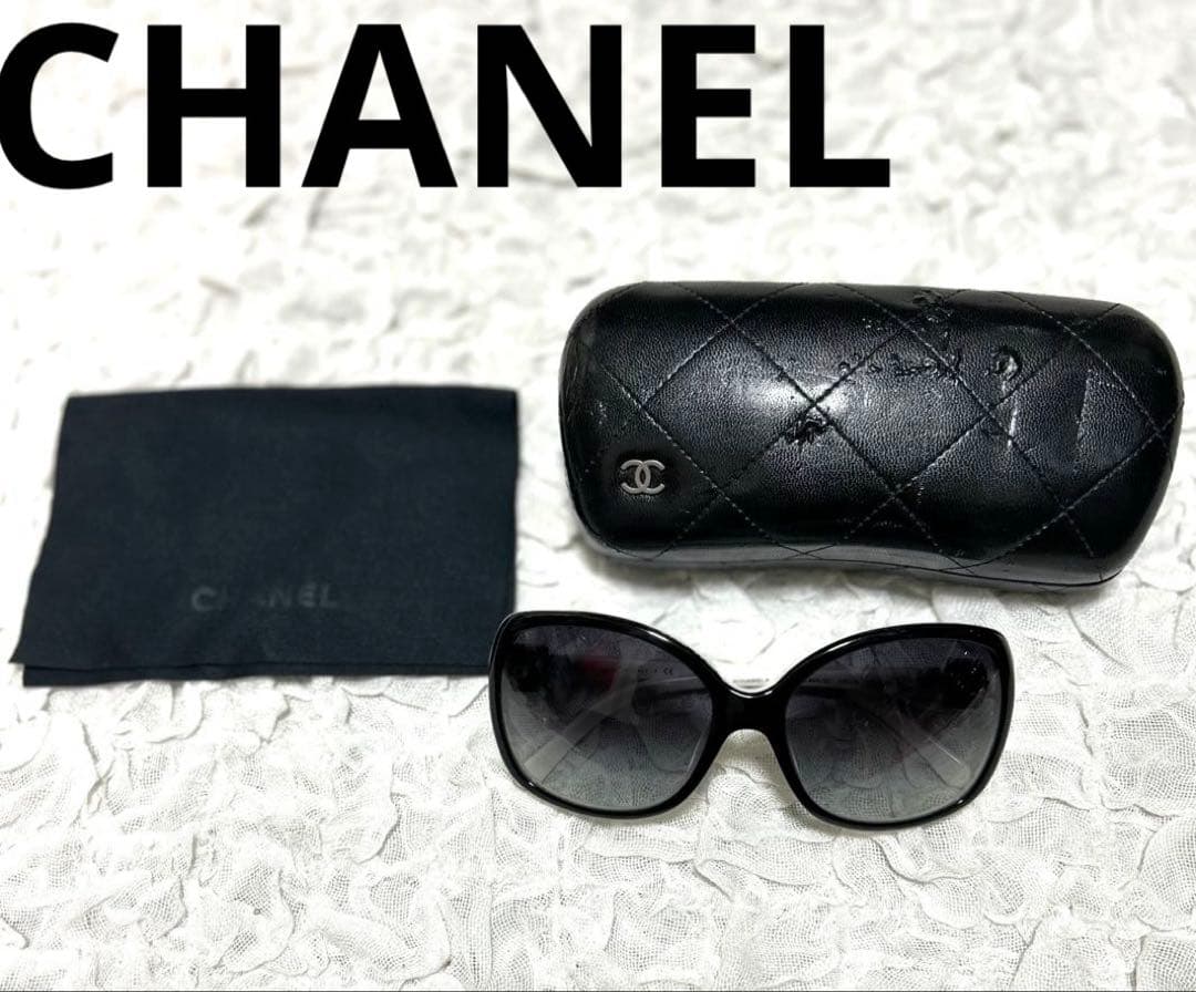 シャネル　サングラス　ココマーク　ホワイトフレーム5174A