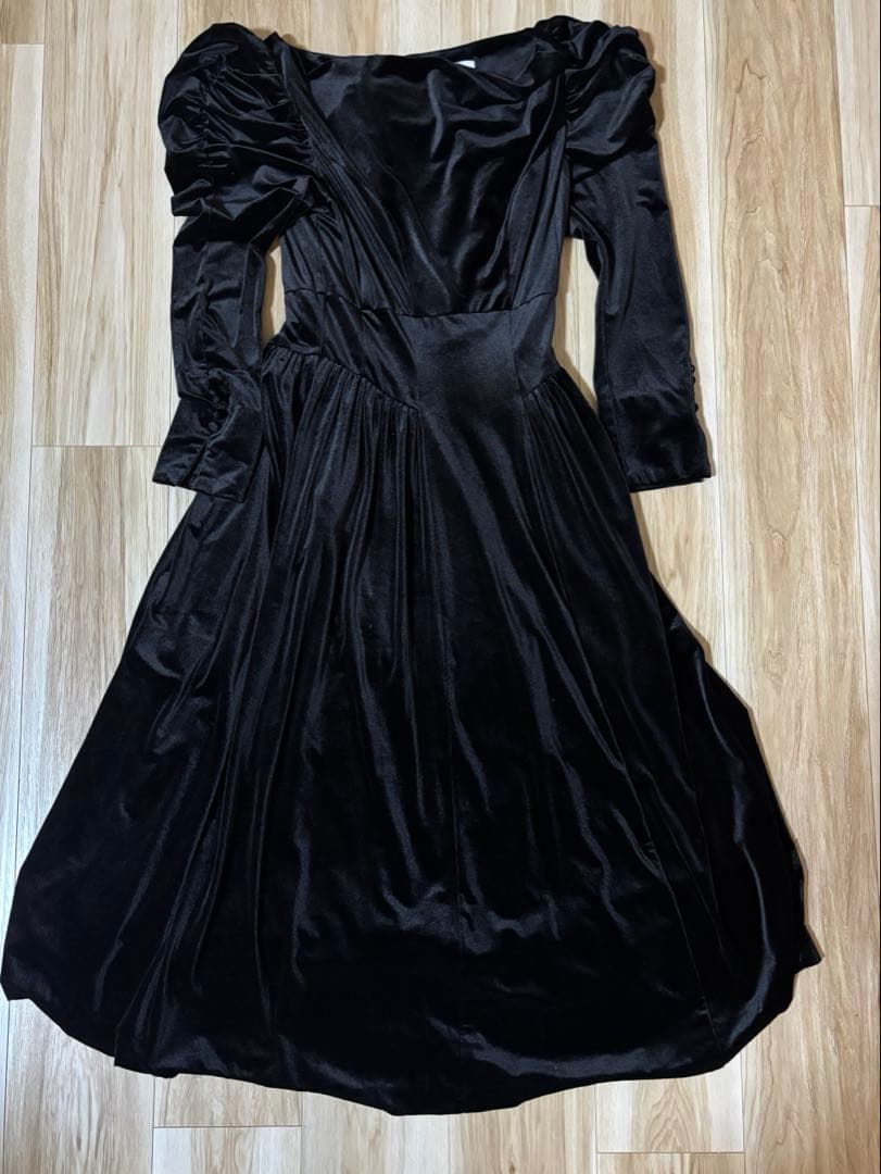 Her lip to Majestic Velour Dress ブラック