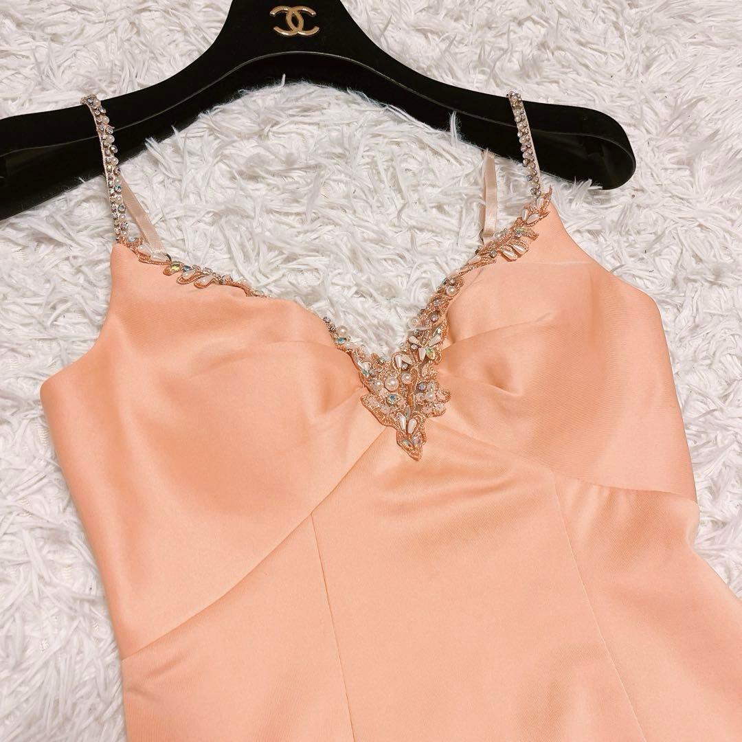 AR エンジェルアール キャミソール ビジュー タイト ミニ ドレス S