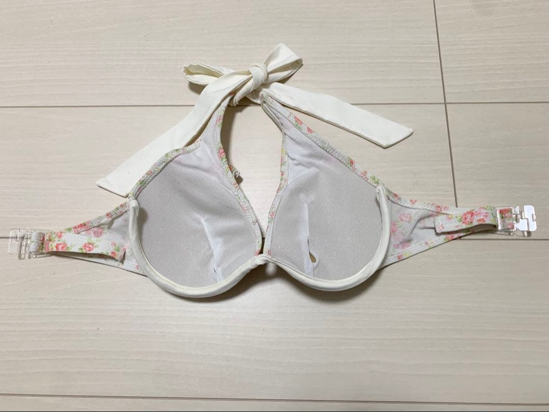 【美品】LIZ LISA 水着 ビキニ　白ピンク　花柄