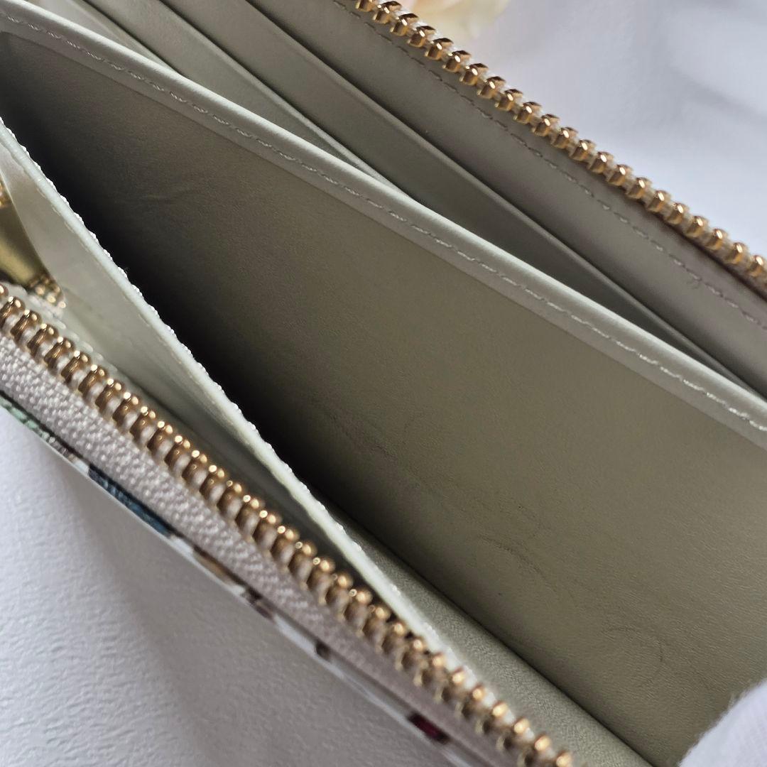 極美品✨文庫屋　大関　梅花（メイホア） L字ファスナーの長財布