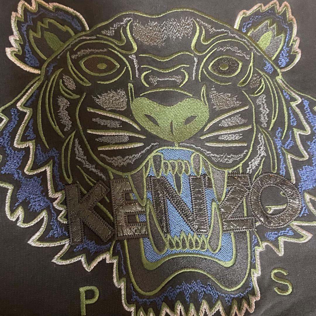 KENZO タイガー　刺繍　スウェット　XL 美品